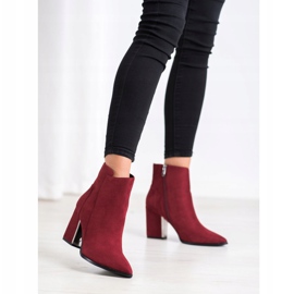 Corina Burgundy Fashion Booties röd 1
