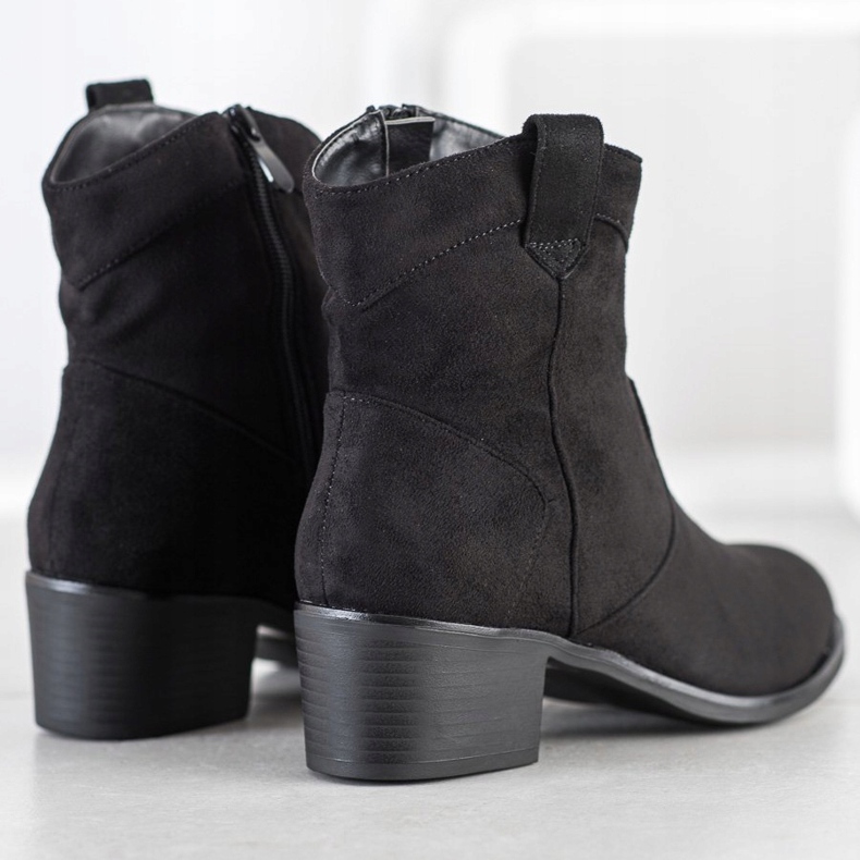 SHELOVET Svarta cowboystövlar 1