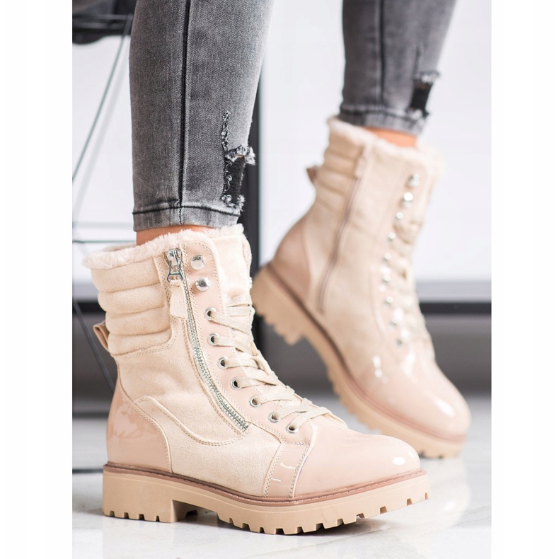 SHELOVET Snygga fällare med uppvärmning beige 1