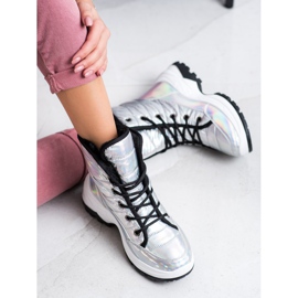 SHELOVET Bekväma Holo snöskor vit mångfärgad 2