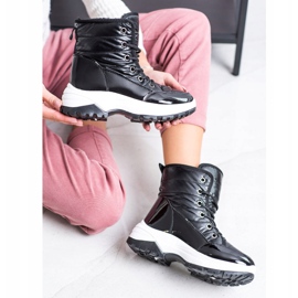 SHELOVET Bekväma svarta snöskor 1