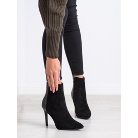 Small Swan Sexiga Snake Print höga klackar svart 1