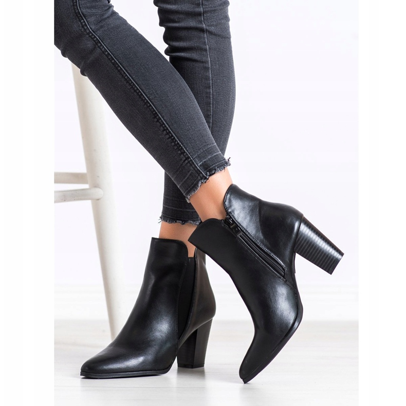 SHELOVET Varma stövlar på stolpen svart 2