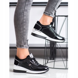 VINCEZA lädersneakers svart 1