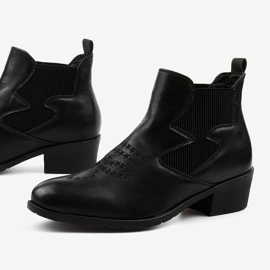 Svarta låga cowboystövlar från Fancyroot 1