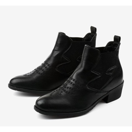 Svarta låga cowboystövlar från Fancyroot 2