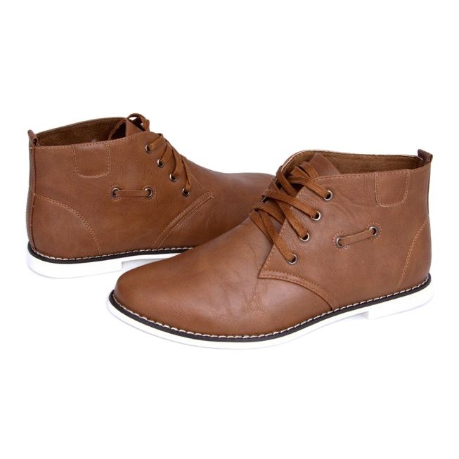 Höga snörskor TL8900 Camel brun 1