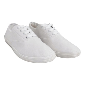 ZS-001 Vit textil sneakers 2