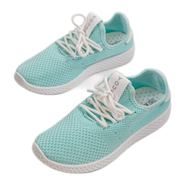 Gröna H935-6 slip-on sportskor 1