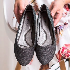 Seastar Glitter ballerinor silver- grå 2