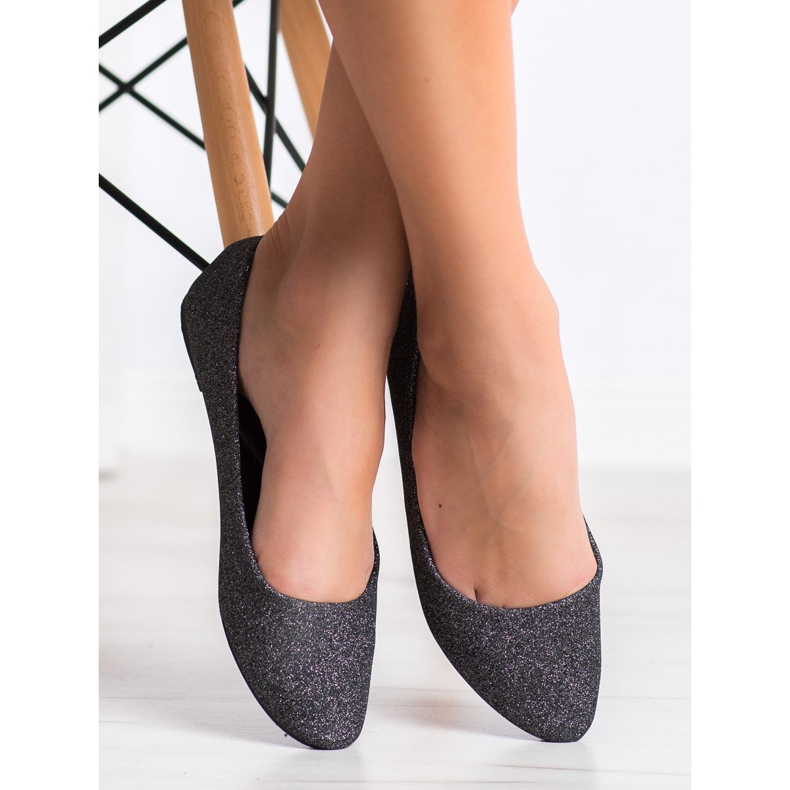 Seastar Glitter ballerinor silver- grå 1