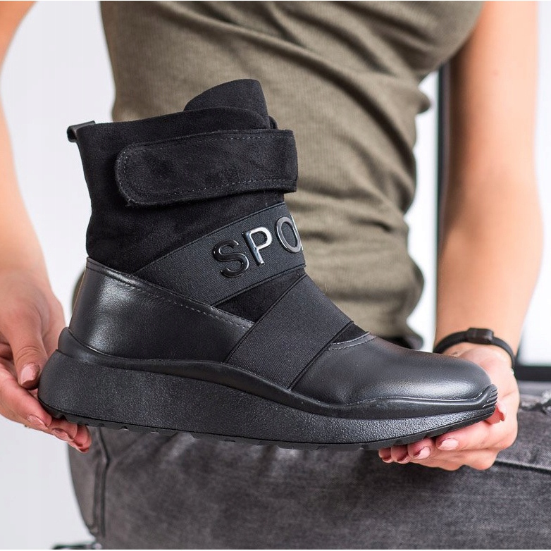 SHELOVET Varma sportstövlar svart 2