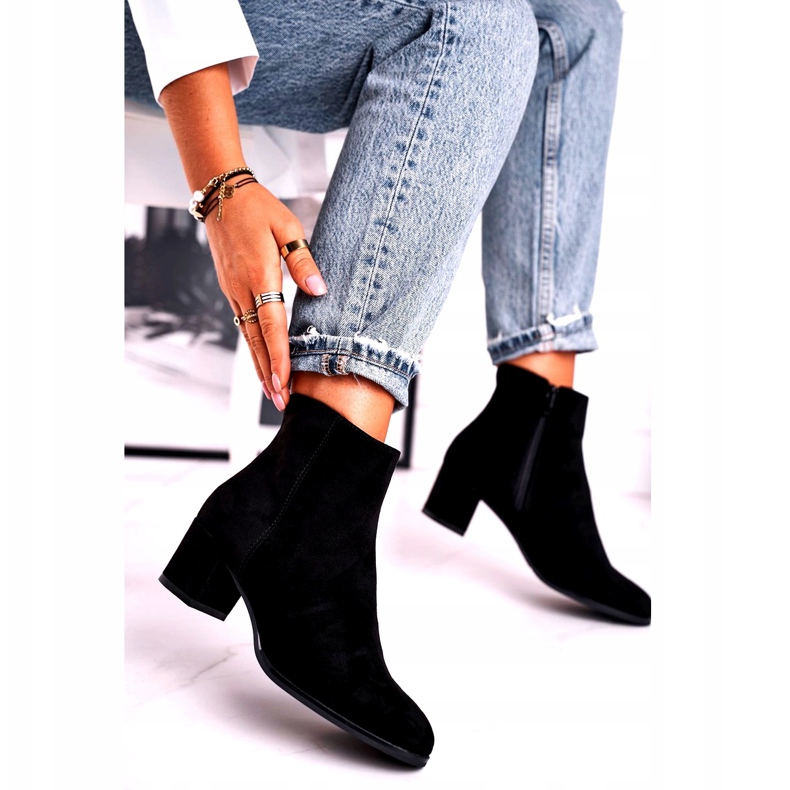 Mocka svarta stövlar Sergio Leone BT528 1