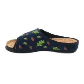 Befado Inblu damskor 155D115 marinblå grön 2