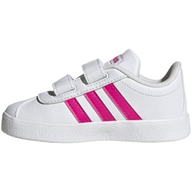 Skor för barn adidas Vl Court 2.0 Cmf vit och rosa EG3890 1