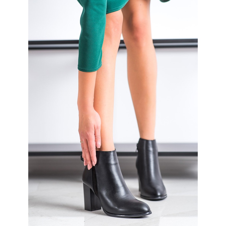 Cm Paris Eleganta ekoläderkängor svart 1