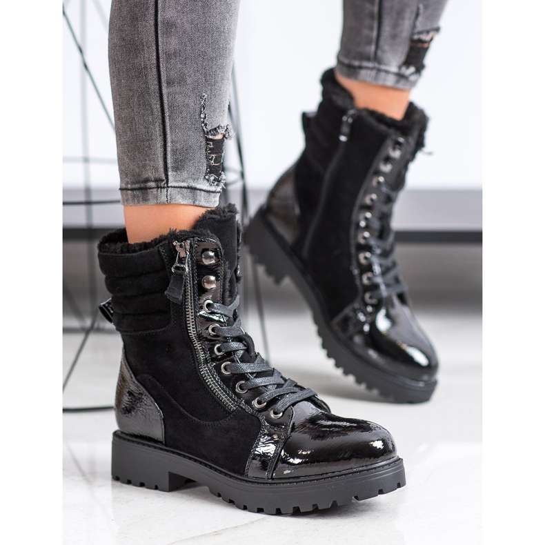 SHELOVET Snygga fällare med uppvärmning svart 2