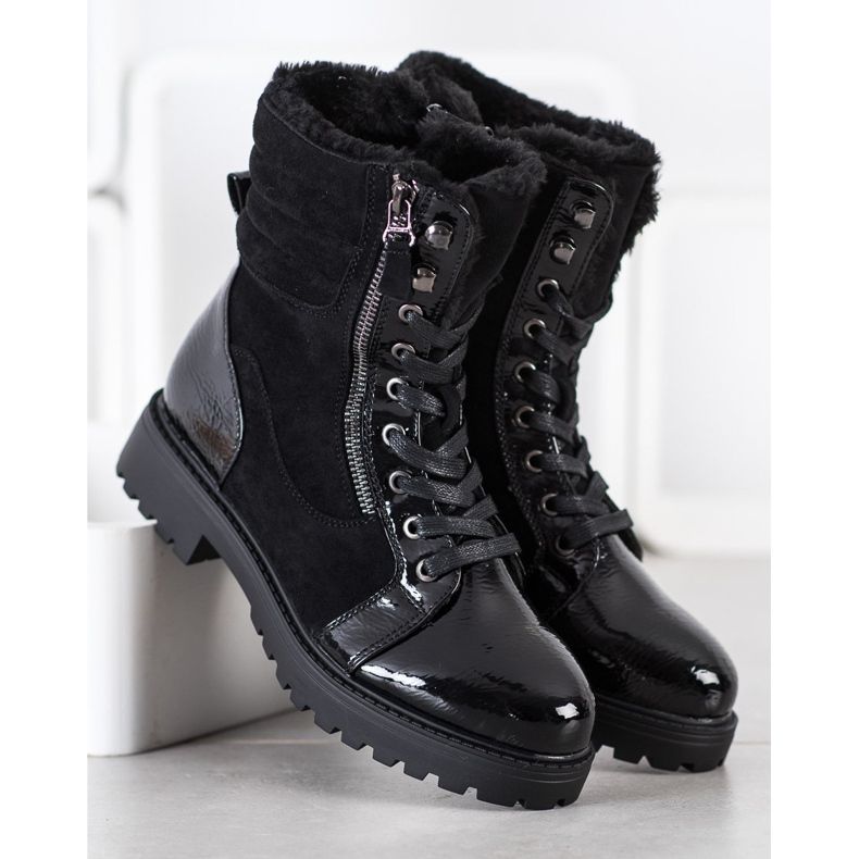 SHELOVET Snygga fällare med uppvärmning svart 1