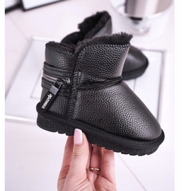 Apawwa Barnens svarta varma snöskor Stör det snö 2