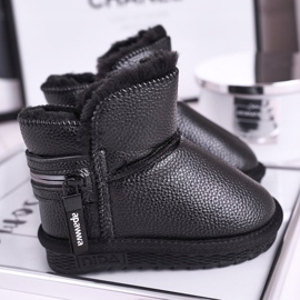 Apawwa Barnens svarta varma snöskor Stör det snö 1