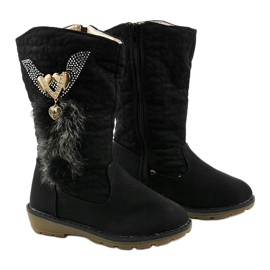 Eilris barnisolerade stövlar för tjejer svart 2