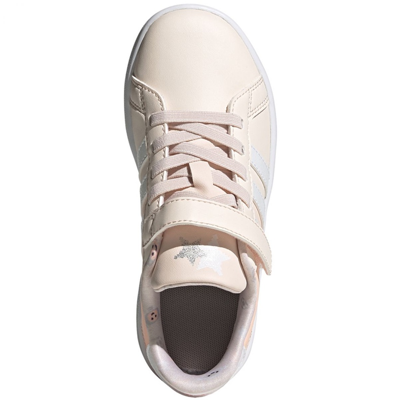 Adidas Grand Court C Jr FW4937 skor ecru rosa 1