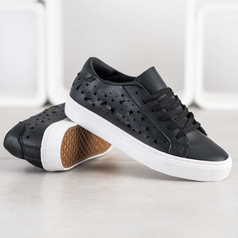 J. Star Låga sneakers med stjärnor svart 1