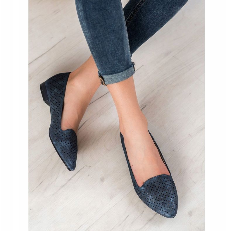 Goodin Ballerinor med Holo -effekt marinblå blå 1