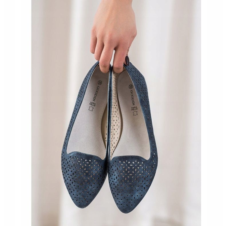 Goodin Ballerinor med Holo -effekt marinblå blå 2