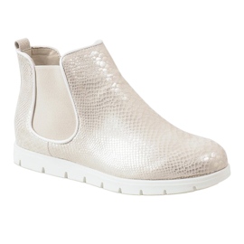 Guld sport ankelboots 1602 beige silver- 1