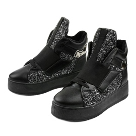 Svarta isolerade stövlar från Hentevar silver- 2