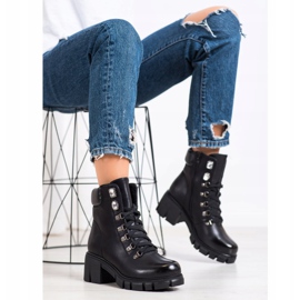 Ideal Shoes Eco Leather Workers svart 1