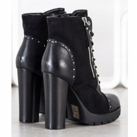 Kayla Rockstövlar på höga klackar svart 2