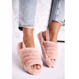 FJ1 Tofflor för kvinnor på Fur-Orange Snowflake-plattformen 2