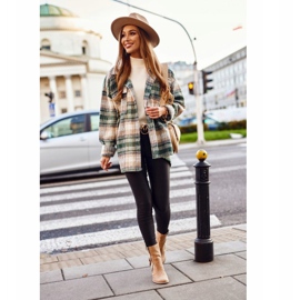 MSMG Dam stövlar på hälen mocka Beige Anabelle 2