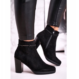 Stövlar på häl Sergio Leone Mocka Svart BT306 1