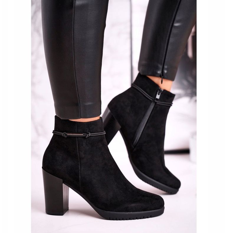 Stövlar på häl Sergio Leone Mocka Svart BT306 1