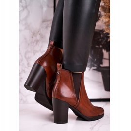 Varma stövlar på hälen Sergio Leone Brown BT311 brun 1