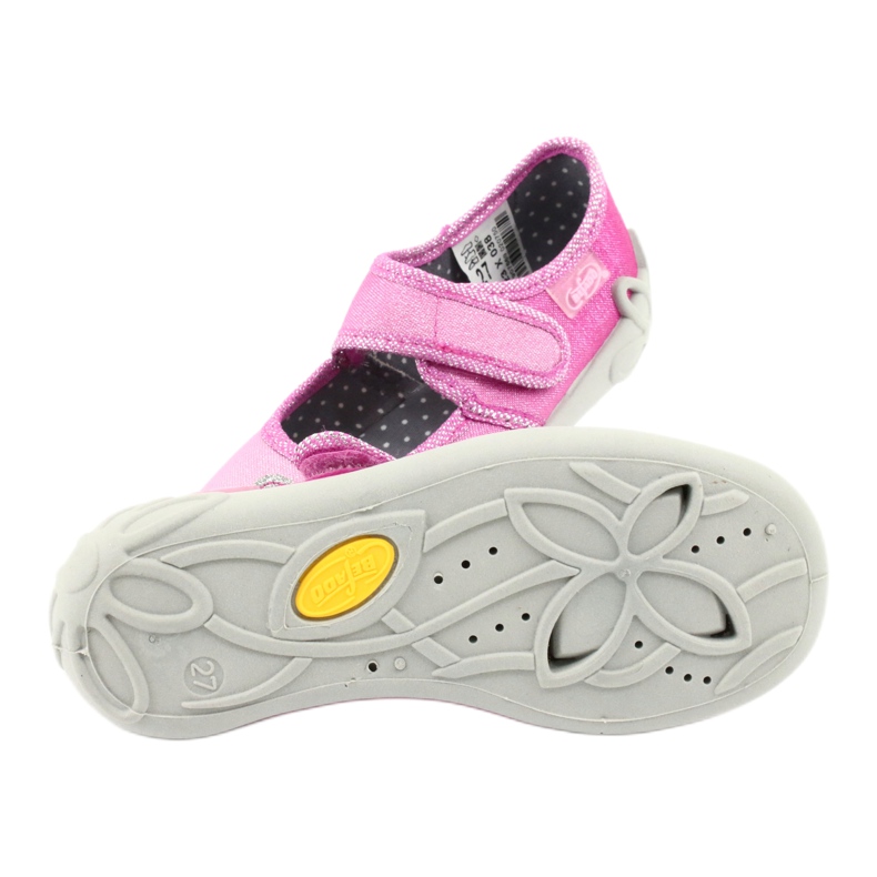 Befado barnskor 123X038 rosa silver- 5