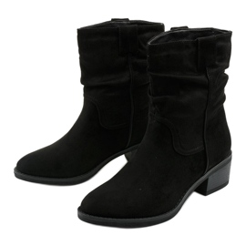 Svarta mockaisolerade Fyrelnet cowboystövlar 2