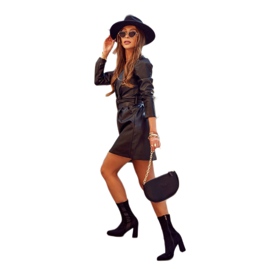 Big Star Damskor på stolpen GG274397 svart 2