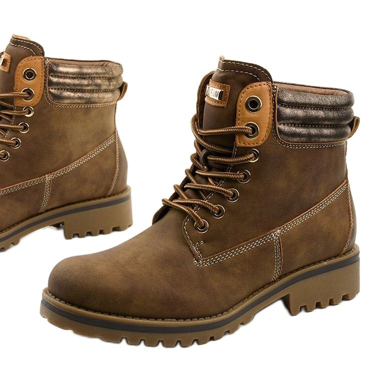 Kaki spetsiga stövlar med fodrad Halitta 1