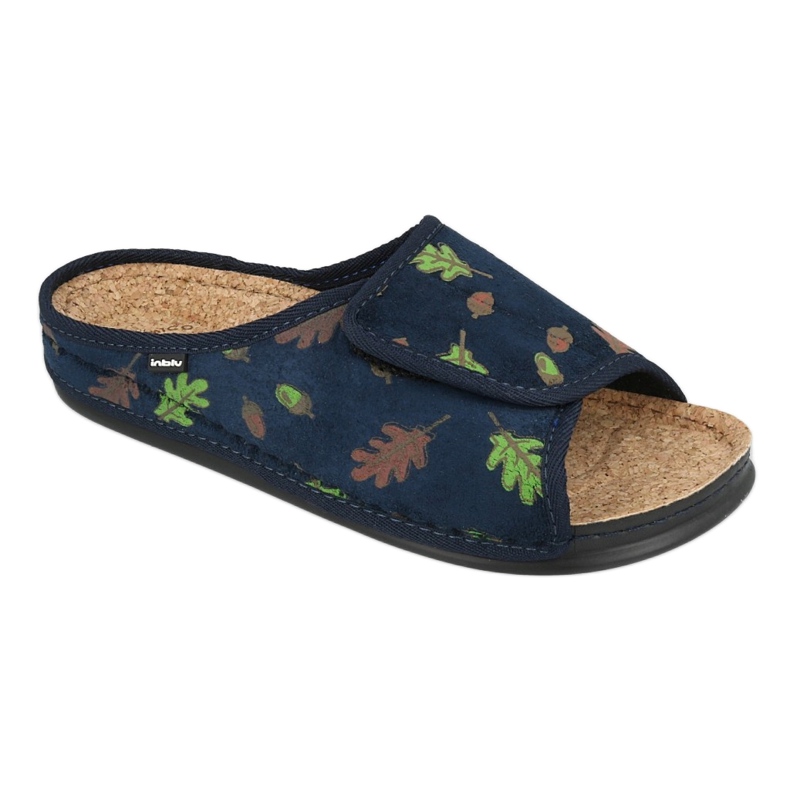 Inblu damskor 155D115 marinblå grön 1