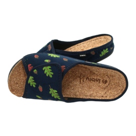 Inblu damskor 155D115 marinblå grön 5