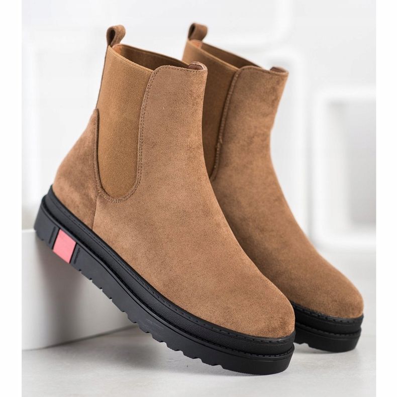 Seastar Stövlar på plattformen kaki grön 1