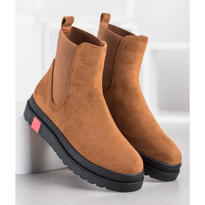 Seastar Stövlar på plattformen brun 1