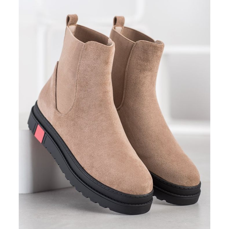 Seastar Stövlar på plattformen beige 1