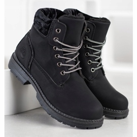 SHELOVET Vandringskängor med velouröverdel svart 1