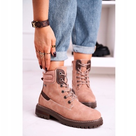 Women's Warm Workers Trappers Pink Timber beige brun rosa 1