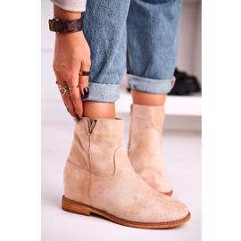 FG1 Dam Ankelstövlar Mocka Beige Vanya 1